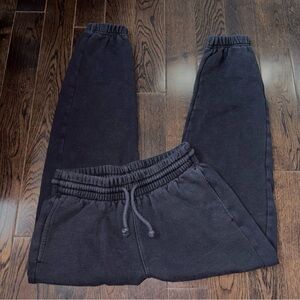 Aritzia TNA Black Drawstring Jogger Sweatpants
